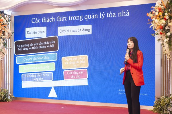 Tiến sỹ Tô Thị Hương Quỳnh, Đại học Xây dựng thuyết trình ứng dụng BIM